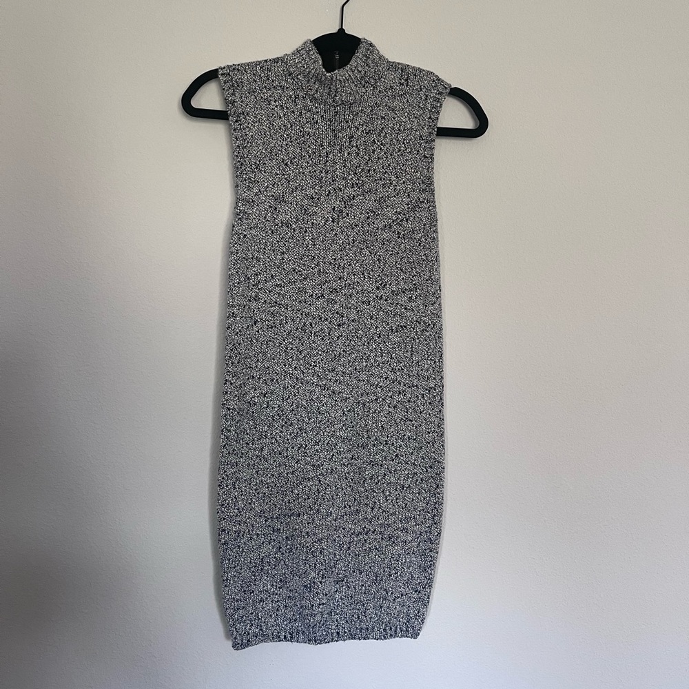 Navy blue sweater dress